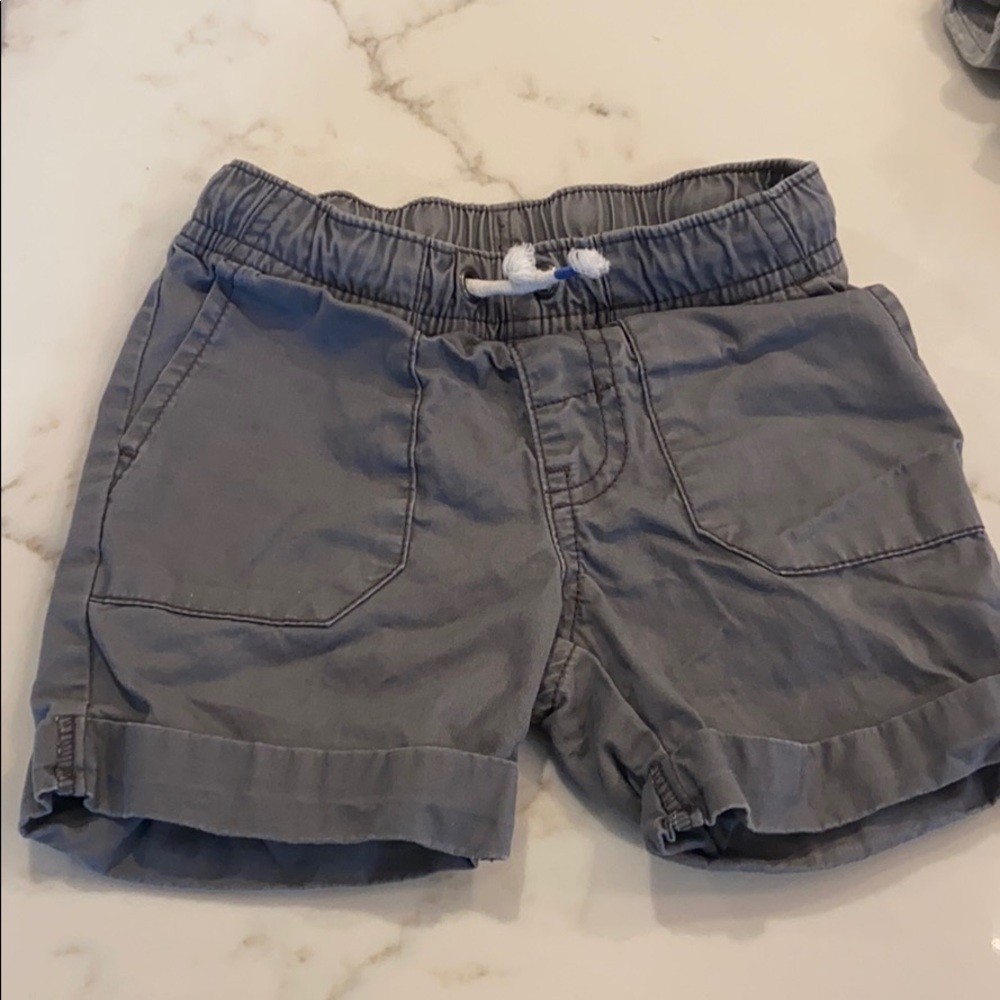 Gray cargo shorts